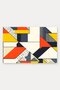 Cream, Yellow, and Orange 3D Prism-Patterned Doormat, 40x60 cm, with Non-Slip Sole, Decorative - 5