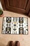 Cream Black Gold African Totem-Patterned Doormat, 40x60 cm, with Non-Slip Sole, Decorative - 4