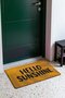 "Hello Sunshine" Printed Doormat, 40x60 cm, with Non-Slip Sole, Decorative - 3