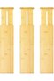 Bamboo Drawer Dividers 6-Pack, Adjustable Kitchen Drawer Organisers - 8