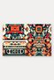 Orange and Green Aztec Totem-Patterned Doormat, 40x60 cm, with Non-Slip Sole, Decorative - 5