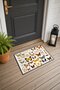 575 Colorful Butterfly-Patterned Doormat, 40x60 cm, with Non-Slip Sole, Decorative