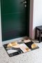 Black Gold Powder Geometric Patterned Doormat, 40x60 cm, with Non-Slip Sole, Decorative - 3