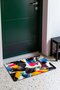 Blue, Yellow, and Pink Pop Art Collage-Patterned Doormat, 40x60 cm, with Non-Slip Sole, Decorative - 3