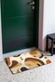 Cream Mustard Retro Patterned Doormat, 40x60 cm, with Non-Slip Sole, Decorative - 3