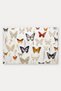 Blue Butterfly Dance Pattern 517 Doormat, 40x60 cm, Non-Slip Sole, Decorative - 5