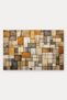 Brown and Beige Geometric Patterned 013 Doormat, 40x60 cm, Non-Slip Sole, Decorative - 5