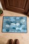 Ice Blue Beaded Mosaic Pattern Doormat, 40x60 cm, with Non-Slip Sole, Decorative - 4