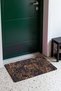Brown and Navy Blue Lace-Textured Doormat, 40x60 cm, with Non-Slip Sole, Decorative - 3