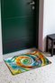 Colorful Spiral Dance Pattern 860 Doormat, 40x60 cm, Non-Slip Sole, Decorative - 3