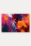 Burgundy and Orange Graffiti-Patterned Doormat, 40x60 cm, with Non-Slip Sole, Decorative - 5
