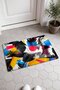 Blue, Yellow, and Pink Pop Art Collage-Patterned Doormat, 40x60 cm, with Non-Slip Sole, Decorative - 2