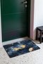 Navy Blue with Gold Moon and Night Sky Pattern Doormat, 40x60 cm, Non-Slip Sole, Decorative - 3