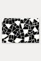 Black and White Broken Mosaic Pattern Doormat, 40x60 cm, with Non-Slip Sole, Decorative - 5