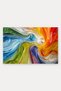 Colorful Waves Pattern 887 Doormat, 40x60 cm, Non-Slip Sole, Decorative - 5