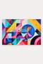Colorful, Cheerful Geometric Patterned Doormat, 40x60 cm, with Non-Slip Sole, Decorative - 5