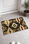 Black and Beige Navajo-Patterned Kilim Rug Doormat, 40x60 cm, with Non-Slip Sole, Decorative - 2