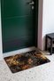 Dark Brown Leopard and Snake Mixed-Pattern Doormat, 40x60 cm, with Non-Slip Sole, Decorative - 3