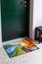 Colorful Waves Pattern 887 Doormat, 40x60 cm, Non-Slip Sole, Decorative - 3