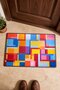 Colorful Geometric Patterned Woven Doormat, 975, 40x60 cm, Non-Slip Sole, Decorative - 4