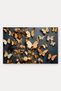 Cream-Colored "Golden Butterflies" Patterned Doormat, 40x60 cm, with Non-Slip Sole, Decorative - 5