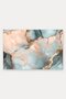 Mint Peach-Marble Patterned Doormat, 40x60 cm, with Non-Slip Sole, Decorative - 5