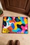 Colorful Pop Art Zebra-Print Doormat, 40x60 cm, with Non-Slip Sole, Decorative - 4