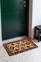 Cream Burgundy Diamond Kilim Rug-Patterned Doormat, 40x60 cm, with Non-Slip Sole - 2