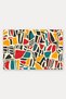 Red, Yellow, and Turquoise Mosaic-Patterned Doormat, 40x60 cm, with Non-Slip Sole, Decorative - 5