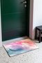 Pink and Blue Fluid-Patterned Doormat, 40x60 cm, with Non-Slip Sole, Decorative - 3