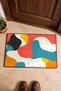Colorful Memphis Abstract Patterned Doormat, 40x60 cm, with Non-Slip Sole, Decorative - 4
