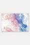 Pink and Blue Watercolor Wave-Patterned Doormat, 40x60 cm, with Non-Slip Sole, Decorative - 5