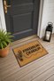 "Let's Take Off Our Shoes" Door Mat, 40x60 cm, Non-Slip Sole, Decorative