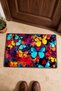 Colorful Butterfly Spring Pattern 684 Doormat, 40x60 cm, Non-Slip Sole, Decorative - 4