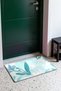 Mint Turquoise Watercolor Branch-Patterned Doormat, 40x60 cm, with Non-Slip Sole, Decorative - 3