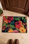 Red and Orange Dahlia-Floral Print Doormat, 40x60 cm, with Non-Slip Sole, Decorative - 4