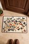Red and Black Butterfly-Patterned Doormat, 40x60 cm, with Non-Slip Sole, Decorative - 4