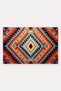 Orange and Blue Geometric Patterned Turkish Rug-Patterned 281 Doormat, 40x60 cm, with Non-Slip Sole - 5
