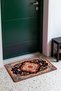 Navy and Salmon Classic Medallion Turkish Rug-Patterned Doormat, 40x60 cm, with Non-Slip Sole - 2