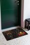 Black, Burgundy, and Gold Baroque Damask-Patterned Doormat, 40x60 cm, with Non-Slip Sole, Decorative - 3