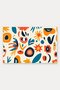 Cream Retro Folk Floral Print Doormat, 40x60 cm, with Non-Slip Sole, Decorative - 5
