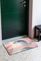 Pink and Gray Large Leaf-Patterned Doormat, 40x60 cm, with Non-Slip Sole, Decorative - 3