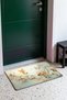 263 Orange Butterfly Garden Patterned Doormat, 40x60 cm, with Non-Slip Sole, Decorative - 3