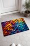 Colorful Hexagon Textured Doormat, 40x60 cm, with Non-Slip Sole, Decorative - 2