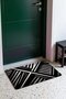 Black and White Striped Pattern 031 Doormat, 40x60 cm, Non-Slip Sole, Decorative - 3