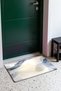 Cream-Gray Watercolor-Style Door Mat with Flow Pattern, 40x60 cm, Non-Slip Sole, Decorative - 3