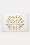 White and Orange Butterfly-Patterned 564 Doormat, 40x60 cm, with Non-Slip Sole, Decorative - 5