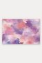 Lilac-Pink Watercolor Cloud-Patterned Doormat, 40x60 cm, with Non-Slip Sole, Decorative - 5