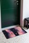 Pink and Purple Door Mat with Moon and Star Stripe Pattern, 40x60 cm, Non-Slip Sole, Decorative - 3