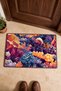 Purple and Orange Coral Reef Patterned Doormat, 40x60 cm, with Non-Slip Sole, Decorative - 4